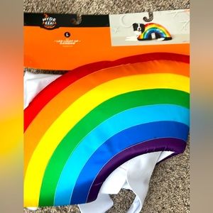 Brand new rainbow dog costume sizes large and medium